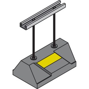 RTS10-12 - Rooftop 12" Extended Support w/10" Strut
