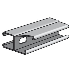 CH1001T - 3-1/4" x 1-5/8" 12 Gauge Back-to-Back Channel with Slots