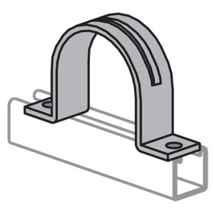 Single Piece Pipe Strap for Rigid Steel Conduit