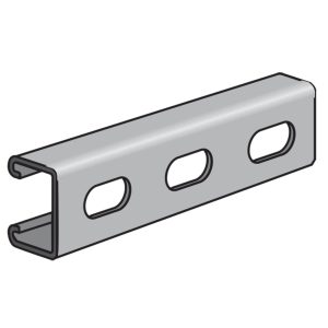 CH3300T - 7/8" x 1-5/8" 12 Gauge Channel with Slots