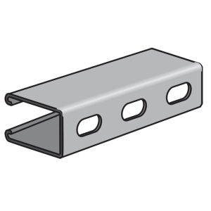 CH5500T - 2-7/16" x 1-5/8" 12 Gauge Channel with Slots