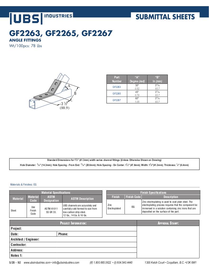 GF2263 GF2265 GF2267