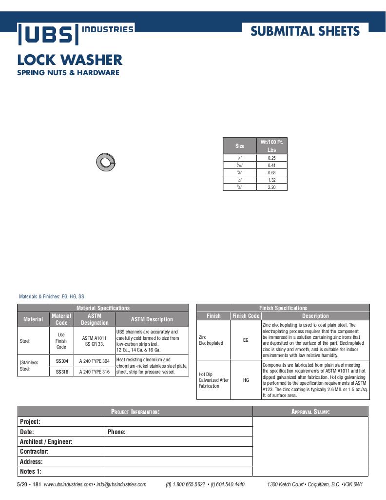 LOCK WASHER